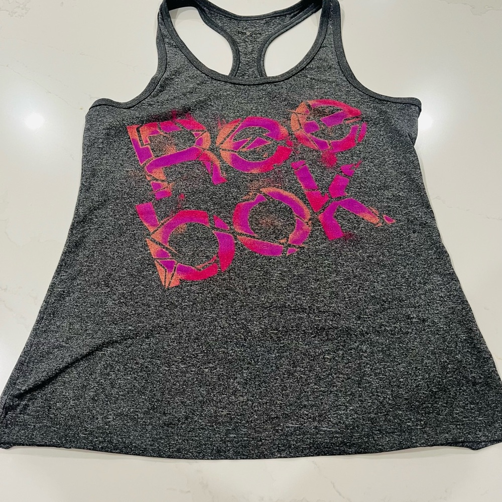 Reebok Charcoal Heather Racerback Tank Top
